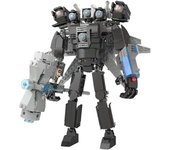 Larger Skibidi Toilet Toys Building Blocks, Skibidi Toilet Titan Clockman, Titan Cameraman, G-Man,Dr Titan, About 400 pcs