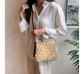 Summer Beach Women Straw Rattan Weave Shoulder Crossbody Bag Hollow Design Female Retro Daily Messenger Handbag