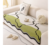 Chenille Special-Shaped Sofa Cushion Irregular Simple Straight Row Cushion Non-Slip Cover Blanket Leather Sofa Special Cushion