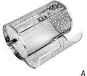 Rotisserie Roasting Oven Basket Stainless Steel Grilling Roaster Drums Rotating Air-Fryer Basket Accessory