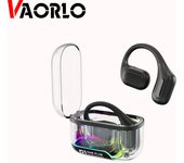 VAORLO Bluetooth 5.3 Air Conduction Earphones Subwoofer HiFi Music With HD Mic Stereo Headset Painless Wear For Gaming Girl Gift