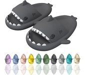 Shark Slippers,Comfortable Summer Cartoon Shark Flip Flops,Thick Sole Non-Slip Beach Flip Flops,Fun Quick Drying Pool Sandals