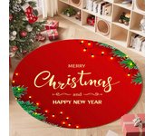 Falda de árbol de Navidad 120*120 cm ,alfombra para árbol de Navidad con Papá Noel, cubierta de base de árbol de Navidad