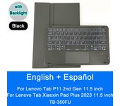 Bluetooth Keyboard Case For Lenovo Tab Xiaoxin Pad Plus 2023 P11 2nd Gen 11.5 inch TB350FU Tablet Case English Spanish Keyboard