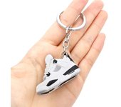 3D Mini 3D Sports Shoes Keychain Basketball Shoes Keychain Finger Skateboard Accessories Men's and Women's Trendy Pendant