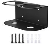1/2/3 Holes Spray Bottle Holder Heavy-Duty Rust-proof Paint Bottle Organizer Wall Mount Black All-Purpose Storage Bracket