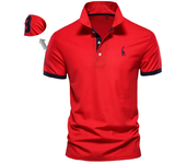 polos hombre manga corta ropa hombre día del padre Cotton Men's Polos Giraffe Embroidery Short Sleeve Polo Shirts for Men High Quality Brand Design Polos Men Clothing