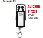 AVIDSEN 114253 Garage Door Remote Control for Avidsen Extel Thomson (Includes Battery and Keychain)