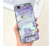 Flower Cover For Xiaomi Redmi 4A 4x Beautiful Moon Night Black Cat Phone Case For Redmi 4x Redmi4a Protection Coque Funda Capas