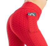New Fashionable Women's Pocket Solid Hip Lifting High Elasticity Long Sports Slimming leggings Multi Color Yoga Pants