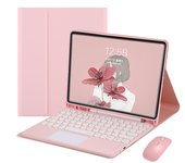 Wireless Magic Keyboard for iPad Pro Case 11 2024 Spanish Bluetooth Keyboard and Mouse
