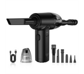 2-In-1 Air Blower & Vacuum Cleaner Cordless Duster Blower Powerful Suction Portable for Car Computer Vacuum