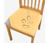 PU Leather Square Chair Cushion Cover Waterproof Kitchen Dining Seat Slipcovers Removable Dining Room Chair Seat Cushion Covers