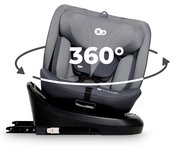 Silla de coche, I-SIZE 40-150 cm, Isofix, Silla coche bebé, para niños, Ajustable, Sillade, RWF, FWF, Asiento de coche Universal, 360º, Grupo 0+/1/2/3, 0-36 kg, Negro