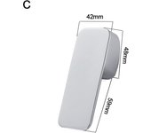 Chrome Plated Faucet Handle Hot Cold Faucet 35mm/40mm Lever Handle Replacement Metal Mixer Tap Replacement Cover