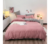 1 pc housse de couette  Dark Gray Color Duvet Cover Double Size
