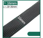 Dropship 1/5/10/50/M Black Insulated Braid Sleeving 4/6/8/10/12/14/20/25mm Tight PET Wire Gland Protection Cable Sleeve