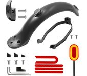 Durable Scooter Mudguard for Xiaomi Mijia M365 M187 Pro Electric Scooter Tire Splash Fender with Rear Taillight Back Guard