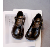 2024 Autumnn New Children Leather Shoes for Girls Fashion Korean Style Soft Bottom Anti-slippery Casual Versatile Princess Shoes