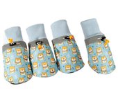 4pcs/set Soft Large Dog Foot Cover Non-slip Adjustable Dog Anti-slip Shoes Breathable Wear Resistant Dog Shoes Socks