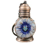 Metal Arabian Style Fragrance Bottle Empty Cosmetics Container Essential Oil Dropper Bottle Perfume Bottle Pendant Keychain