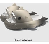 Explosión cambio gradual zapatillas de tiburón 4 cm fondo grueso paso en la mierda divertidas zapatillas geniales