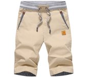 Pantalones casuales de verano de algodón puro, pantalones cortos deportivos de secado rápido para hombres, pantalones de