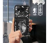 protective Card slot Phone Case For Google Pixel8 Shockproof Silicone Cartoon Cover Dirt-resistant Card sleeve Graffiti