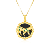 18k Gold Leopard Necklace for Women and Men with Certificate Chain Pendant Luxury Gold Jewelry 18k Original Gifts 2024