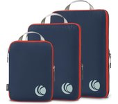 Bolsas Compresion Viaje, Diseño de Malla Impermeable Ligero y Duradero Bolsas de Viaje Organizador para la Mochila Maletas de Almacenamiento en el Hogar(Gris, 8 Unidades)