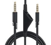 2m Replacement Cable Extension Cord With Mute Function Volume Control For Logitech Astro A10 A40 A40TR Gaming Headsets