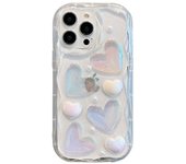 New Laser Love Phone Case Fall Prevention Stereoscopic Cover For iPhone 15 / 15 Plus / 15 Pro / 15 Pro Max