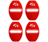 4pcs Car Door Lock Cover Protect Buckle Cover Latch Stop Anti Rust Car Accessories For Seat Leon Fr+ Ibiza Cupra Altea Racing - Door Lock Protective Cover