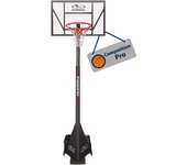 Soporte de Baloncesto Competition Pro - Aro de baloncesto ajustable en altura con soporte y ruedas para niños / adolescentes y adultos - Canasta de baloncesto al aire libre