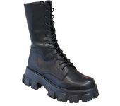 fashionable comfortable Mid-Calf Boots with Laces  for Women, Platform Sports Ankle Boots, Autumn and Winter New