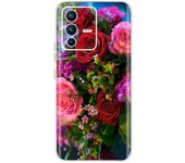 Silicone Case For Vivo V23 5G Phone Case Clear Soft TPU Cute Cat Flowers Capa Shell On Vivo V 23 V23 Pro V2130 Silicone Cases