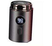 Maquinilla de afeitar eléctrica para hombre, pequeña, de acero, nueva mini maquinilla de afeitar portátil para novio