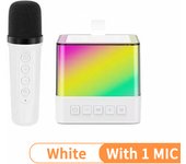 VAORLO Bluetooth 5.3 PA Speaker Wireless Karaoke Machine HIFI Surround Subwoofer Boombox KTV DSP System Colorful Ambient Lights