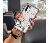 Phone Pouch Anti-dust Phone Case For OPPO Reno6 Pro Durable Mobile Case Fashion Design Cartoon Shockproof TPU Protective