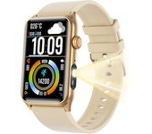 2025 New G50 Smartwatch Bluetooth Call Temperature Non-invasive Blood Glucose Heart Rate Health Monitoring Exercise Mode Flashlight Man Woman Compatible With Android IOS Smartwatch