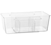 Convenient Retractable Compartment Storage Box Space Saving Visible Sorting Box PET Transparent Divider Box Socks