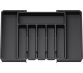 Organizador de Cubiertos, Bandeja para Cubiertos Extensible, Cubertero para Cajón para Menaje para Cucharas Tenedores Cuchillos