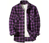 Men's cotton long sleeved shirt, Spring and Autumn fashion, new red checkered pattern, business casual, iron free flannel
