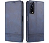 Stand Wallet Auto-absorbed Magnetic Leather Case for vivo Y72 5G / iQOO Z3