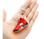 3D Mini 3D Sports Shoes Keychain Basketball Shoes Keychain Finger Skateboard Accessories Men's and Women's Trendy Pendant
