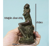 Beautiful Oriental Women Sculpture Desktop Ornament Antique Brass Female Statue Arts Home Decoration Fashion Indoor Decors Craft