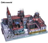 Microworld 3D Metal Styling Puzzles Games Famous Tower Buildings Models DIY Assemble Kit Jigsaw Toys Birthday Gift For Adult