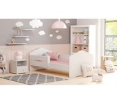 Niños con Colchon FALA |140 x 70cm | Camas Infantiles Blanco | Cama Niño | Cama Pequeña Niña | para Chica o Chico | Muebles Camas Infantiles | Habitación Juvenil | Conjunto Completo