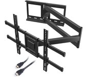 Soporte TV Pared con Brazo Articulado Extralargo de 1040mm para Pantallas de 32-75" de Planos/Curvos LCD/LED/OLED, hasta 60 kg, Soporte Pared TV con Giratorio e Inclinable, VESA Máx 600x400 mm