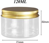20Pcs 30/50/60/80/120/150ml Storage Jars With Lids Aluminum Round Canister Empty Plastic Cosmetic Jars Food Travel Bottle Pot